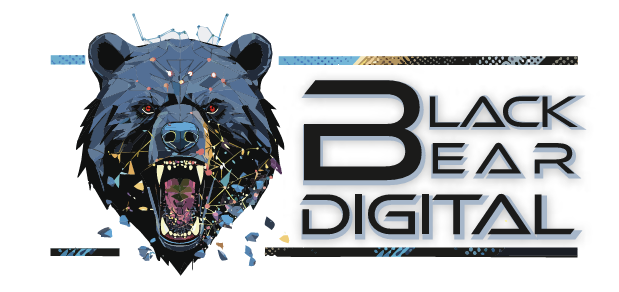 Black bear-digital logo